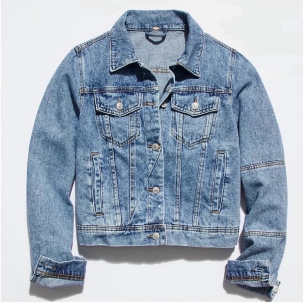 Anthropologie Blue Denim Jacket